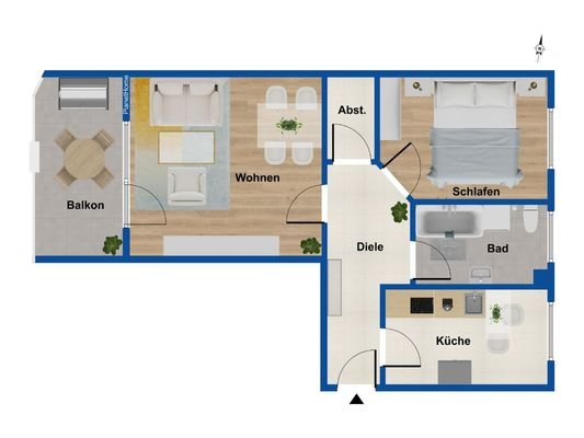 Grundriss Wohnung