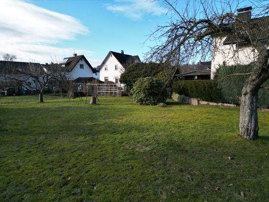 Teilansicht vom Baugrundstück
