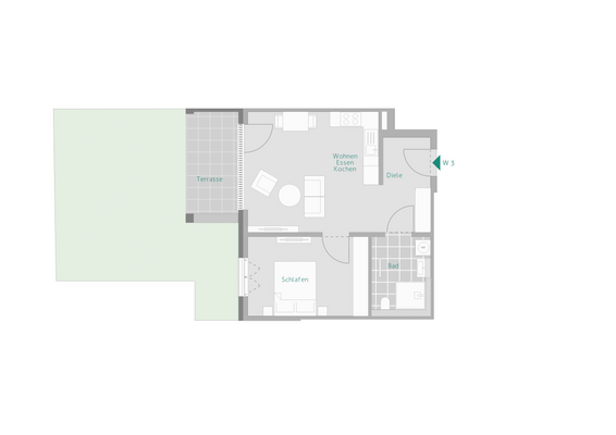 Grundriss Wohnung 3