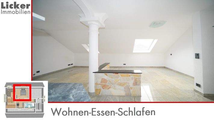 Wohnen-Essen-Schlafen