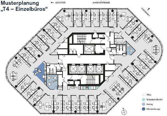 Grundriss Einzelbüros