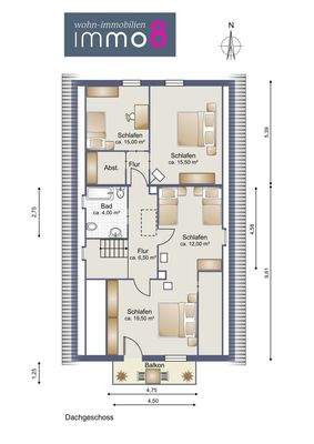Grundriss Dachgeschoss