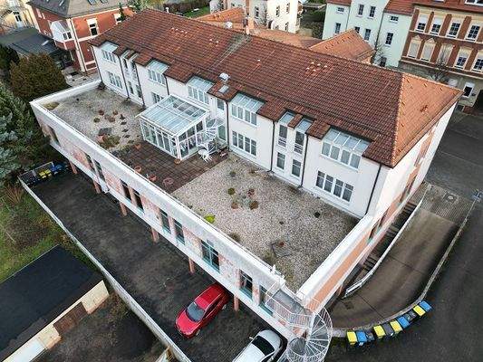 Blick auf das Gebäude