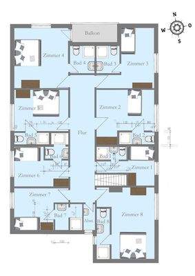 Grundriss Obergeschoss