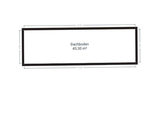 Grundriss Dachboden