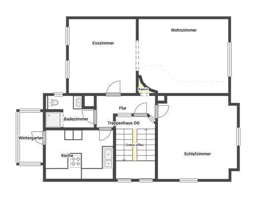 Grundriss Skizze 1. OG