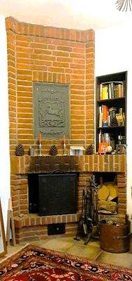 Kamin im Wohnzimmer EG 