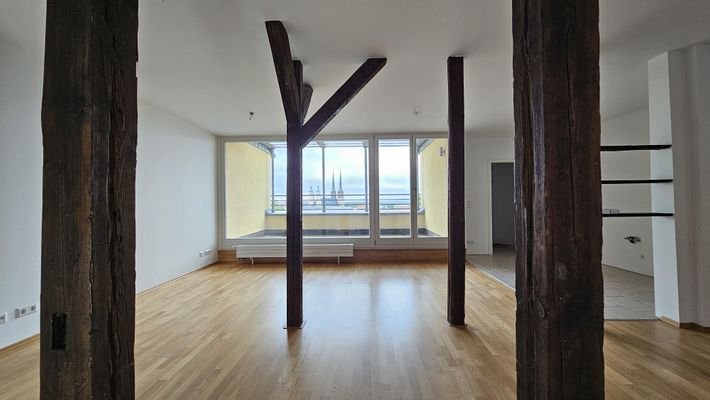 Wohnzimmer mit Dachterrasse