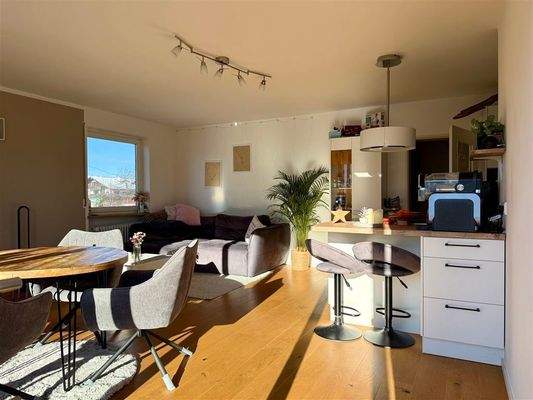 Der offene Wohn-Küchenbereich