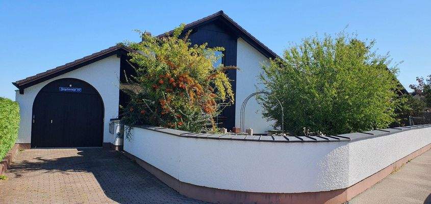 Außenansicht mit Einfahrt