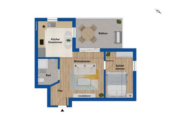 Grundriss - 1. Obergeschoss