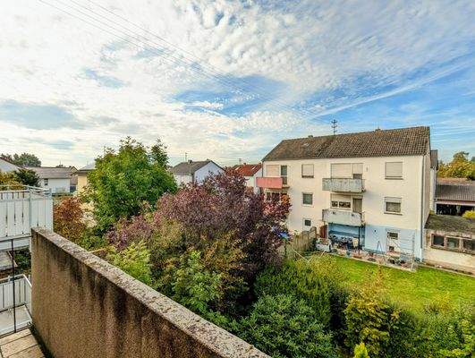 Blick vom Balkon 2. Obergeschoss