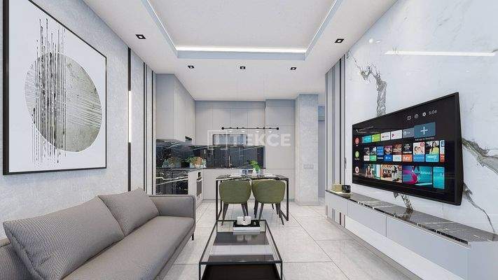 Stylish Apartments in a City View Project in Mahmutlar Alanya
