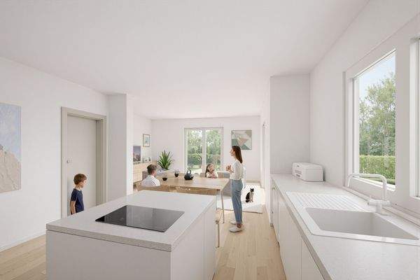 Visualisierung Wohn / Essbereich