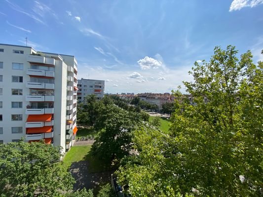 Blick vom Balkon