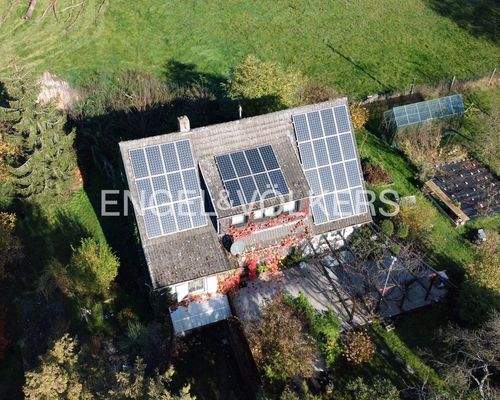 Haus aus der Vogelperspektive