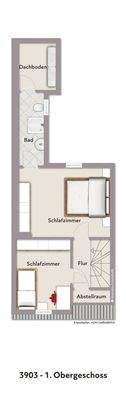 Grundriss 1. OG visualisiert 3903