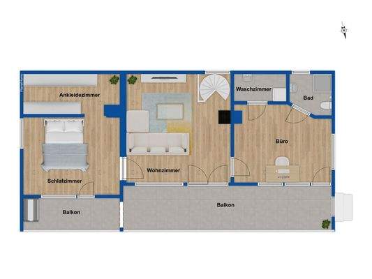 Grundriss Obergeschoss