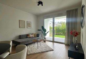 Wohnzimmer Musterwohnung Röthenbach