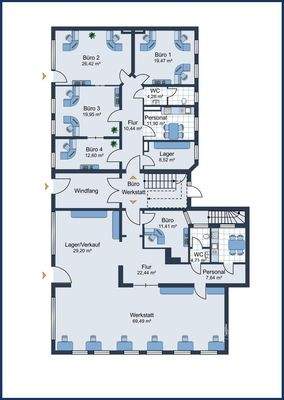 Grundriss der beiden Einheiten