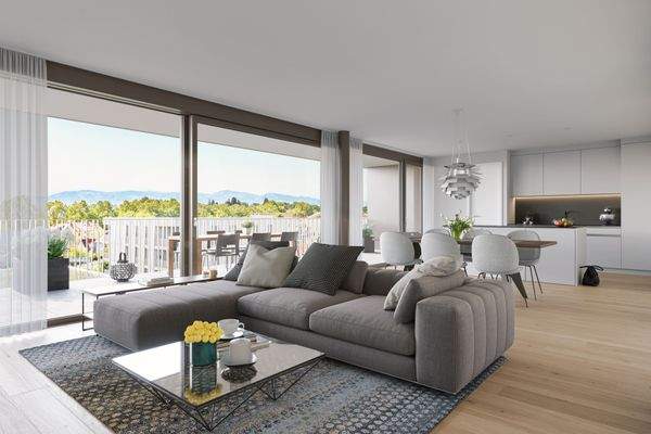 Beispielwohnung Wohn-Essbereich