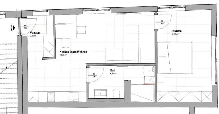 Plan 2 Zimmerwohnung Langkampfen ISI Immobilien.JP