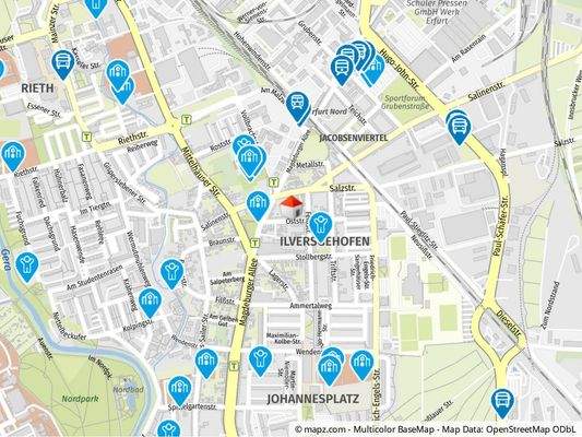 Geolyzer Kartenausschnitt