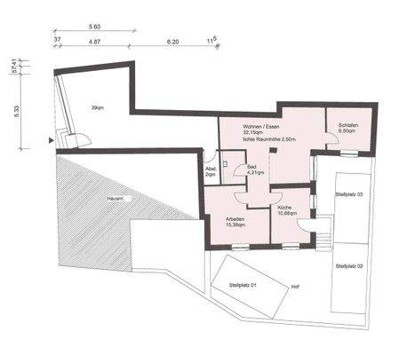 Grundriss Hochparterre
