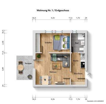 Grundriss EG Wohnung