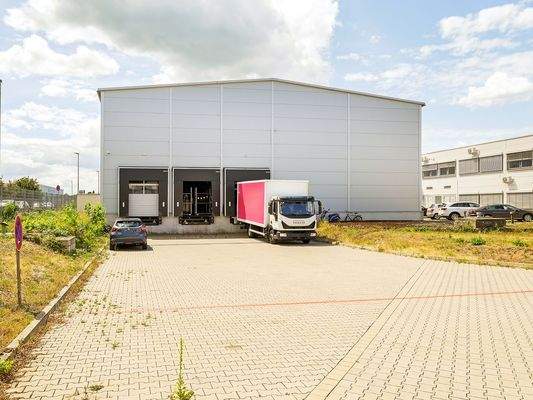 Ansicht neue Lagerhalle