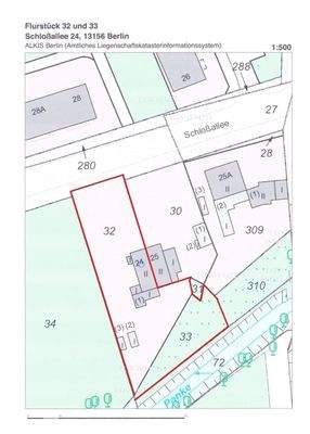 Flurkarte Schlossallee 24 