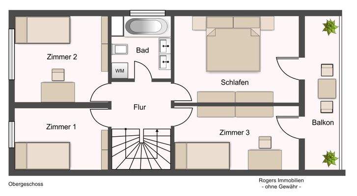 Grundriss Obergeschoss