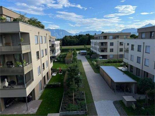 Blick in die Wohnanlage