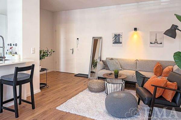 Blick zum Wohnbereich