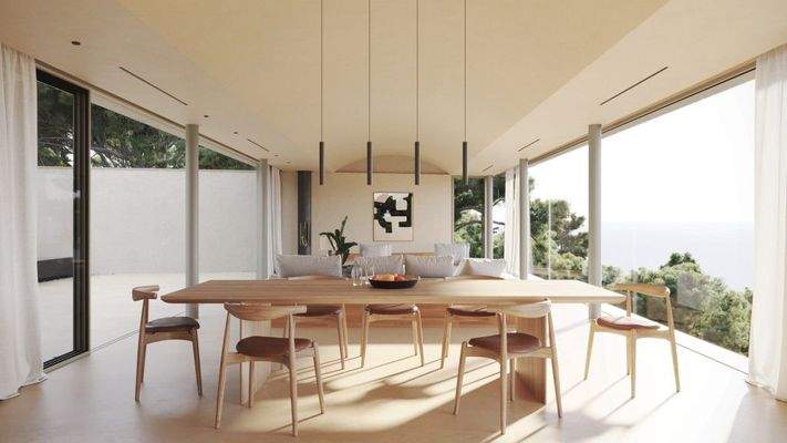 Villa mit Meerblick in Costa D'en Blanes zu verkaufen.