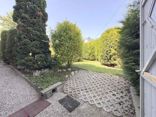 Hallenausgang in den Garten