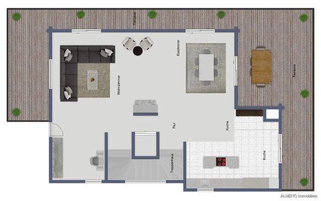 Chalet 1 OG Kochen Essen Chillen