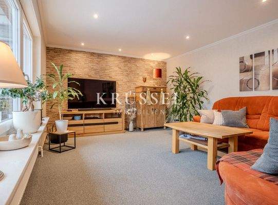 Der großzügige Wohnbereich...