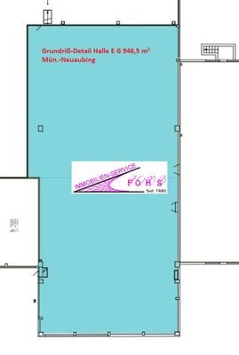Lagerhalle 1.070 m² Grundriss-Detail 