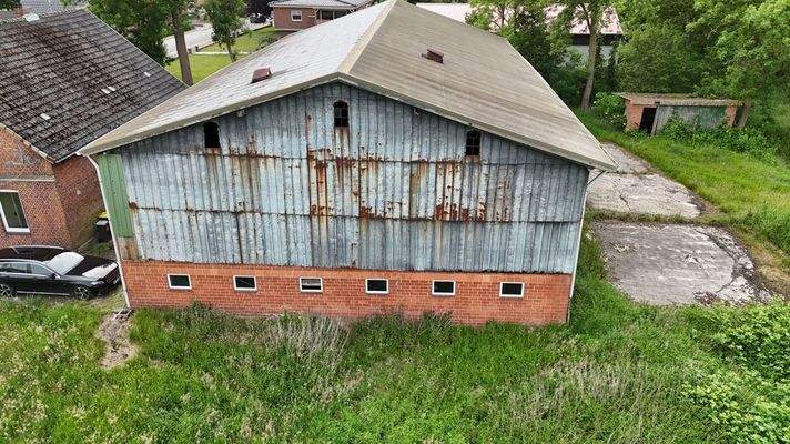 Blick auf den ehemaligen Stall