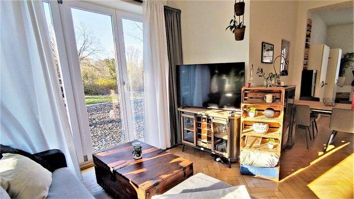 Blick auf die Terrasse