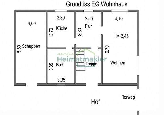 Grundriss EG Wohnhaus+#