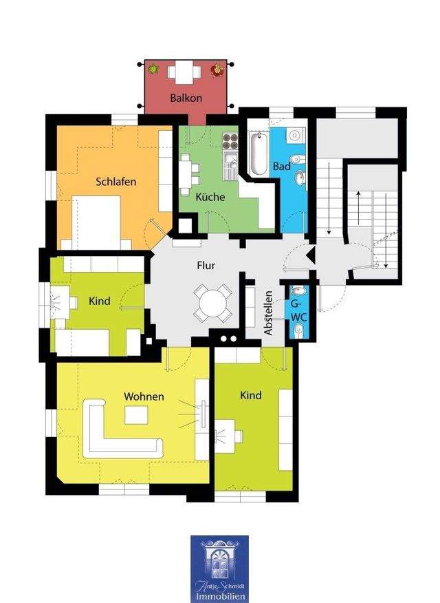Geniale Familienwohnung mit Südbalkon, Tageslichtbad und Einbauküche-Ablöse! - Photo 5