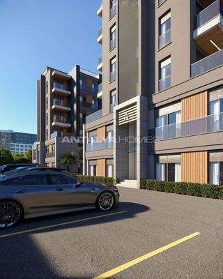 Flats in a Complex with Pool Near Airport in Antalya