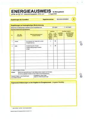 Energieausweis gültig bis 2035