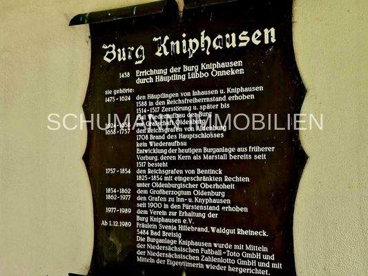 Historie der Burg Kniphausen