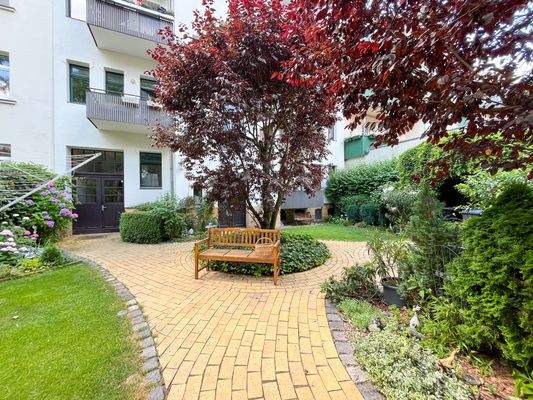 Liebevoll angelegter Innenhof