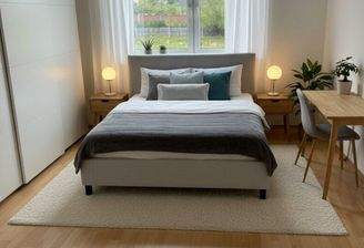 Möbelierungsvorschlag Schlafzimmer KI generiert