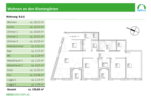 Ilbenstadt Haus B EG Wohnung 4,5 Zimmer 140 m²-002