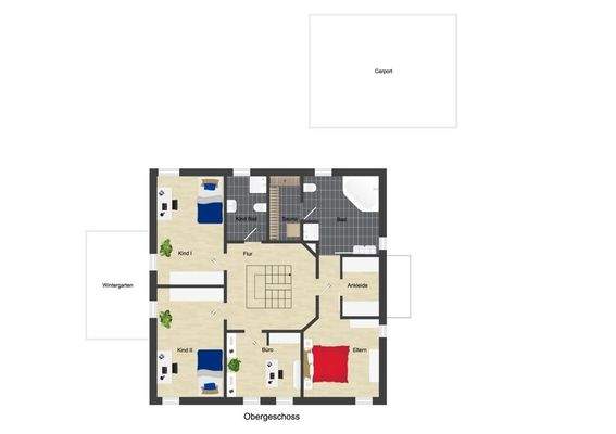 Grundriss Obergeschoss